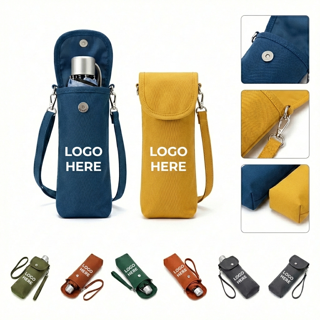 SleekShield Travel Umbrella with Carry Case Set