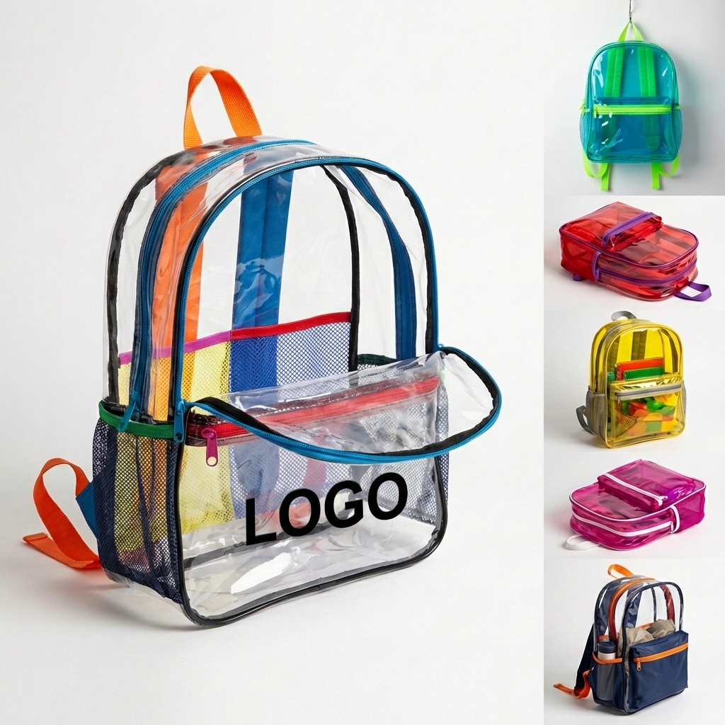 Customizable Logo PVC Transparent Backpack