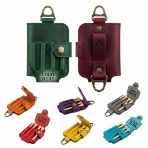 Classic Snap Golf Tee Pouch: Compact Waist-Mounted Organizer