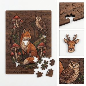 Custom Wooden Jigsaw Puzzles with Unique Cut Pieces